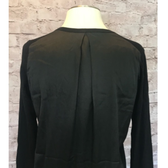 WHBM Black Cardi w/ Pearl buttons, size MP - Picture 3 of 6